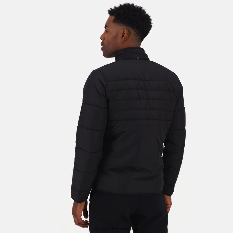 moški oblačila Le Coq Sportif puhovka črna 60J4R481