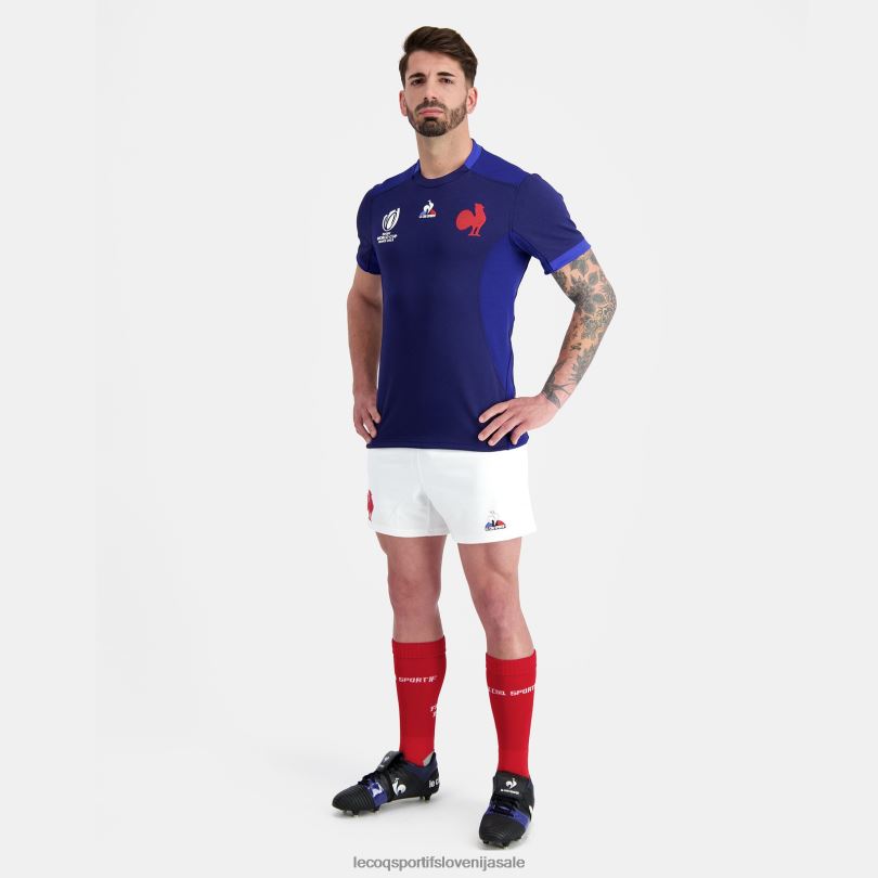 moški oblačila Le Coq Sportif replika kratka - xv de france bela 60J4R235