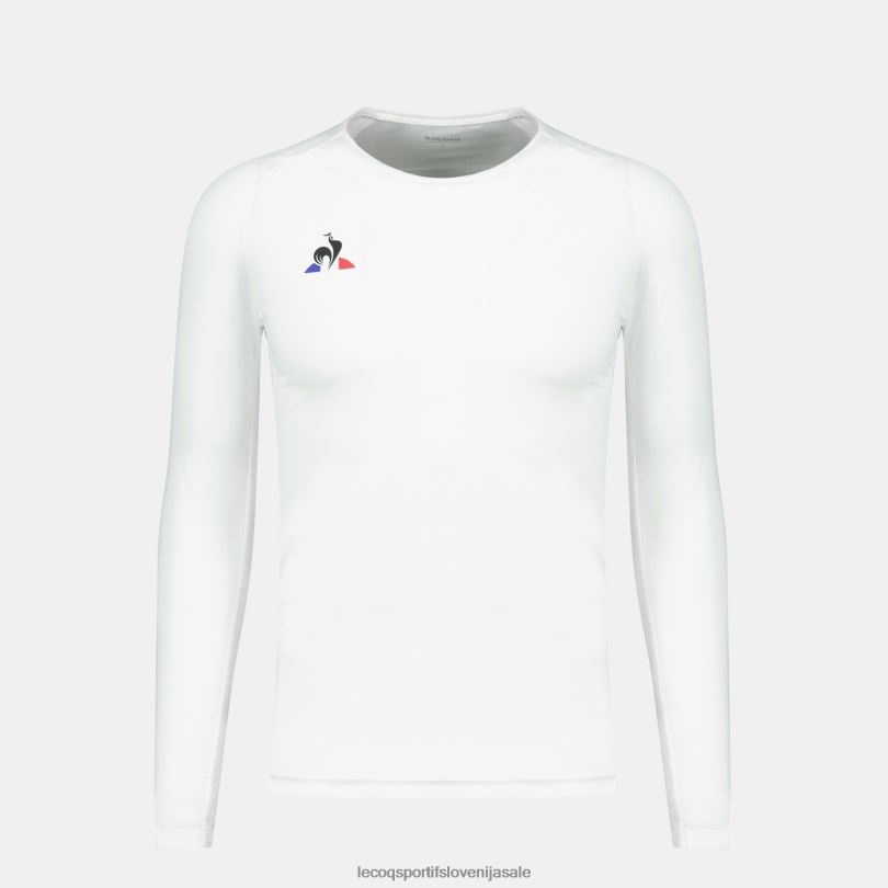 moški oblačila Le Coq Sportif bela majica z dolgimi rokavi 60J4R197
