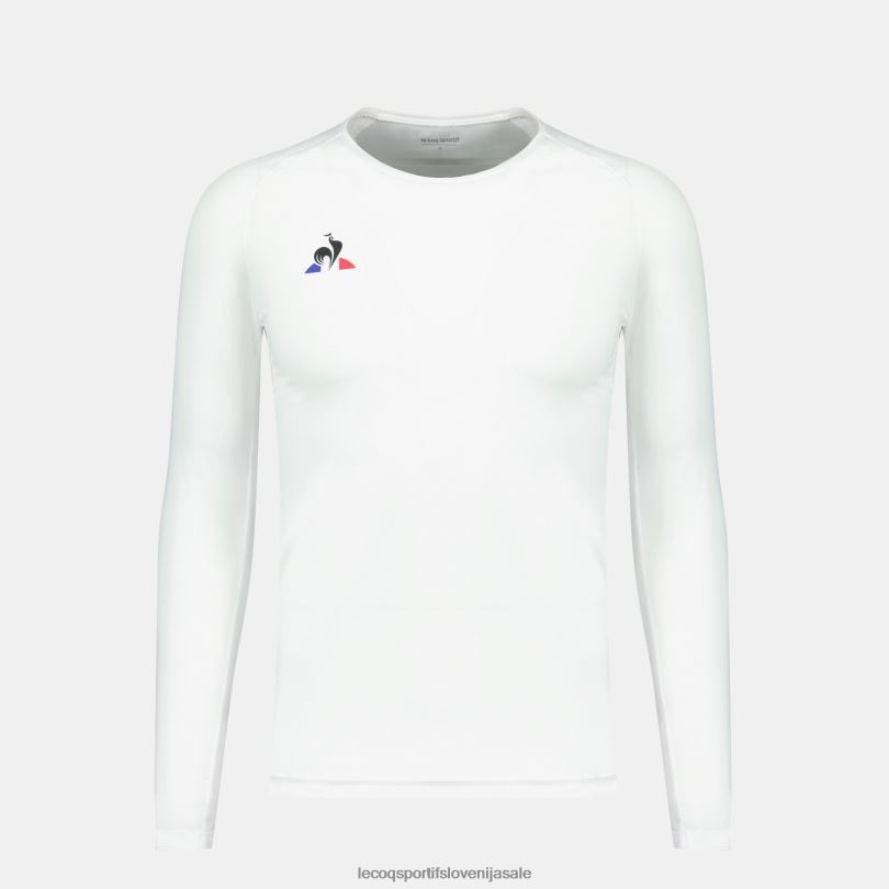 moški oblačila Le Coq Sportif bela majica z dolgimi rokavi 60J4R200