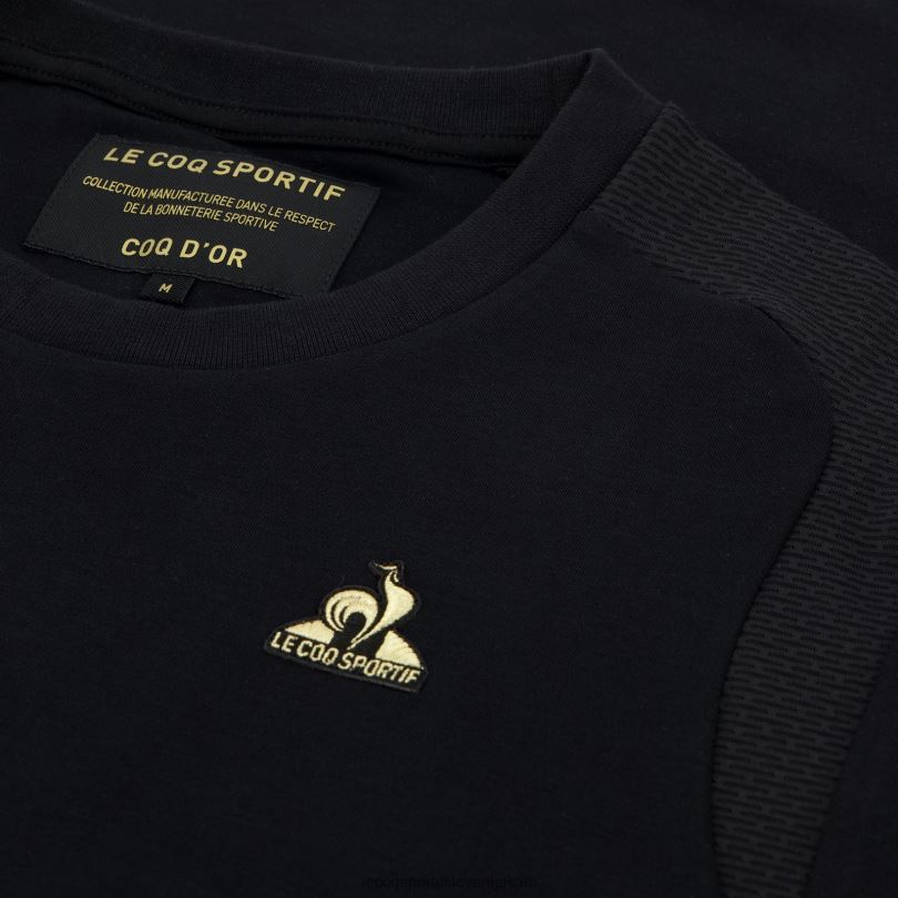 moški oblačila Le Coq Sportif majica črna 60J4R185