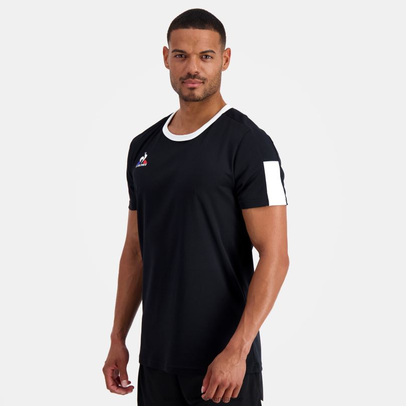 moški oblačila Le Coq Sportif majica črna 60J4R188