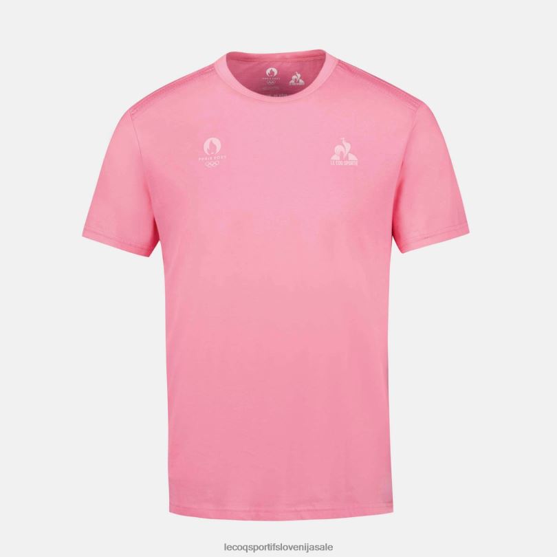 moški oblačila Le Coq Sportif majica roza 60J4R204