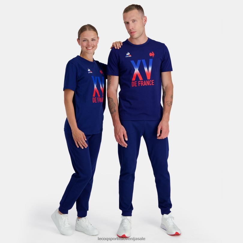 moški oblačila Le Coq Sportif majica s kratkimi rokavi - xv de france modra 60J4R141