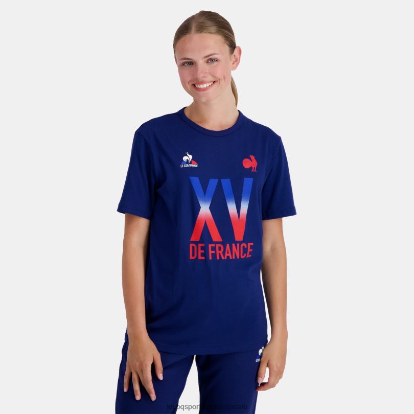 moški oblačila Le Coq Sportif majica s kratkimi rokavi - xv de france modra 60J4R141
