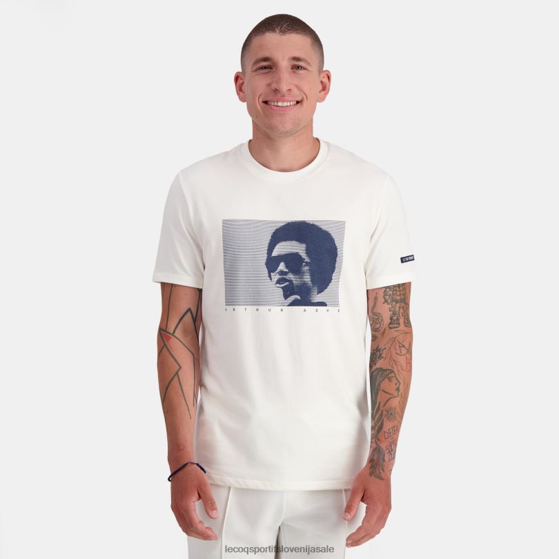 moški oblačila Le Coq Sportif modna majica bela 60J4R159