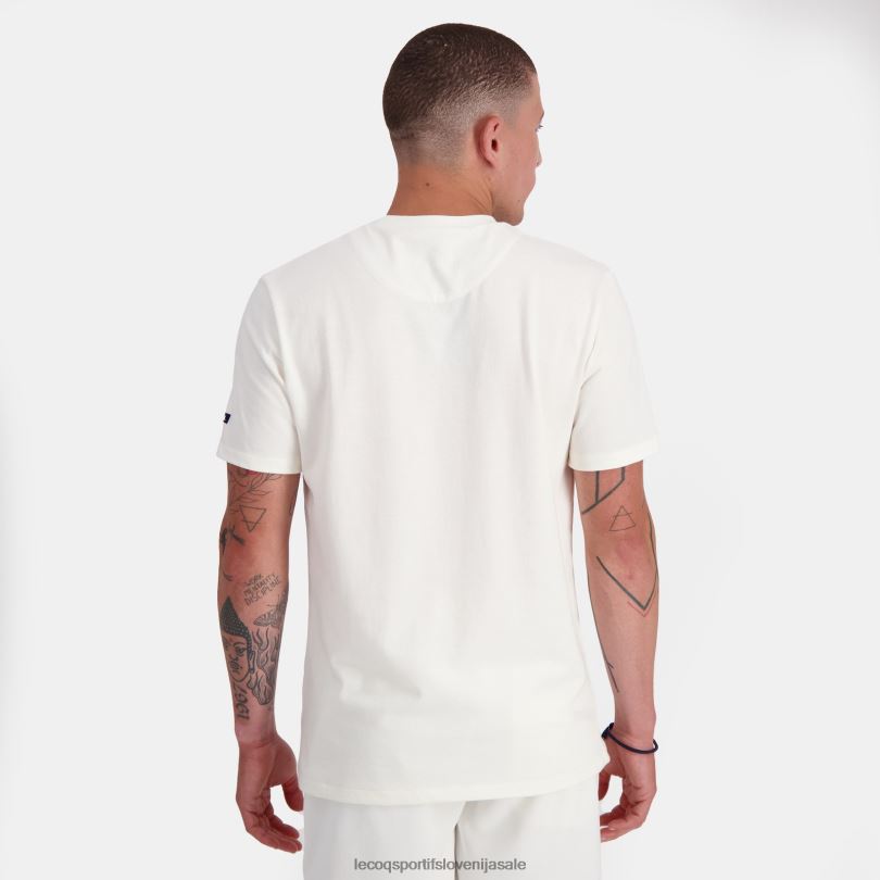 moški oblačila Le Coq Sportif modna majica bela 60J4R159