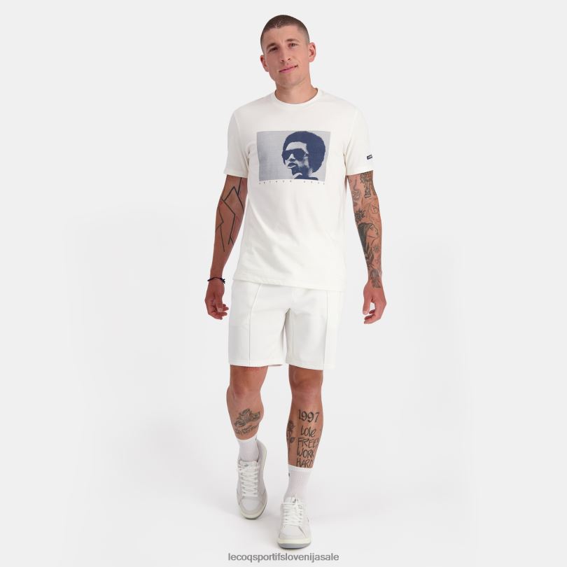 moški oblačila Le Coq Sportif modna majica bela 60J4R159