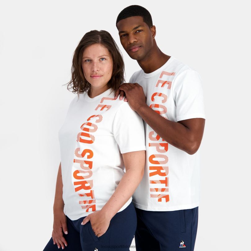 moški oblačila Le Coq Sportif modna majica bela 60J4R162