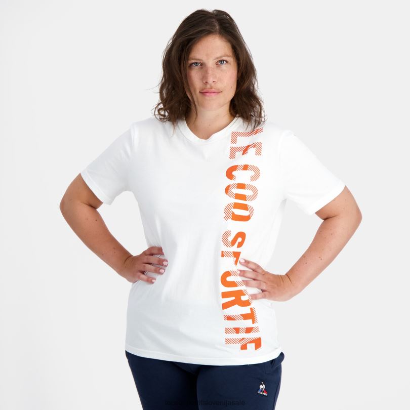 moški oblačila Le Coq Sportif modna majica bela 60J4R162