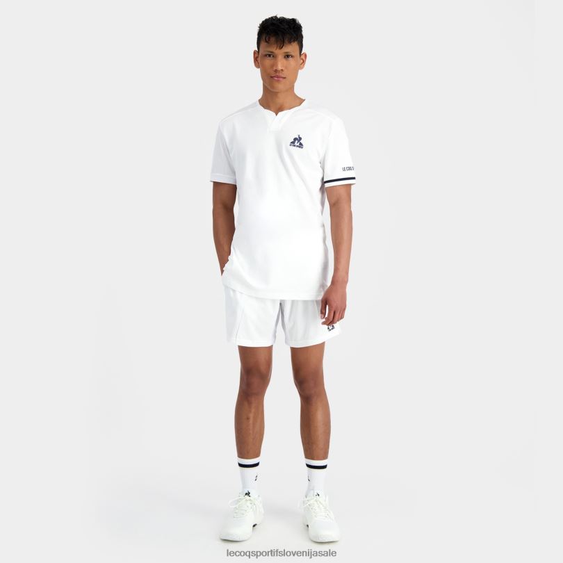moški oblačila Le Coq Sportif modna majica bela 60J4R165