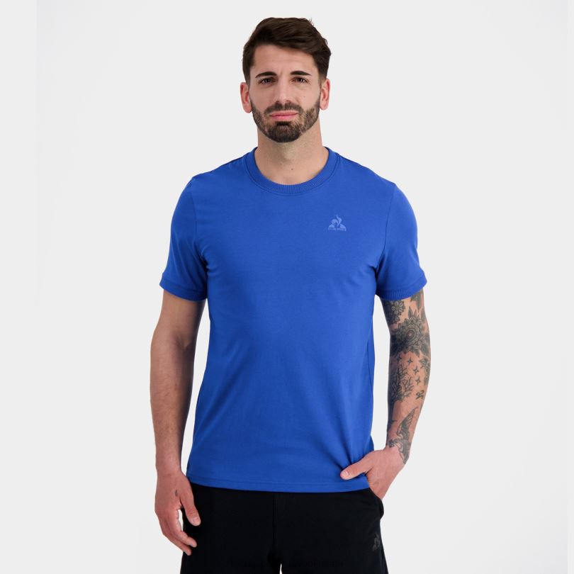 moški oblačila Le Coq Sportif modna majica modra 60J4R144