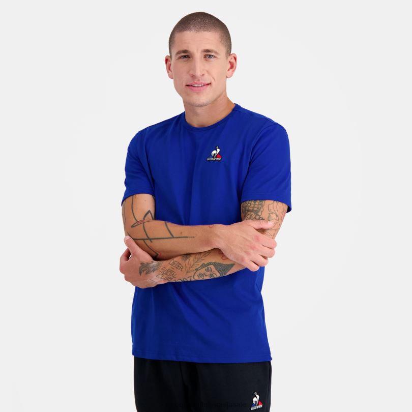 moški oblačila Le Coq Sportif modna majica modra 60J4R178