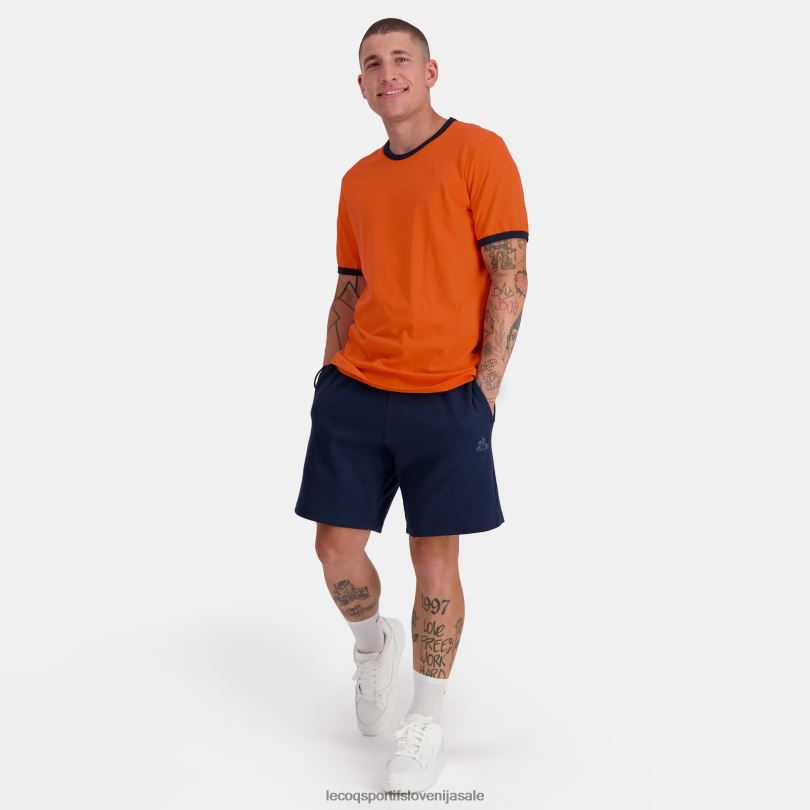 moški oblačila Le Coq Sportif modna majica oranžna 60J4R151