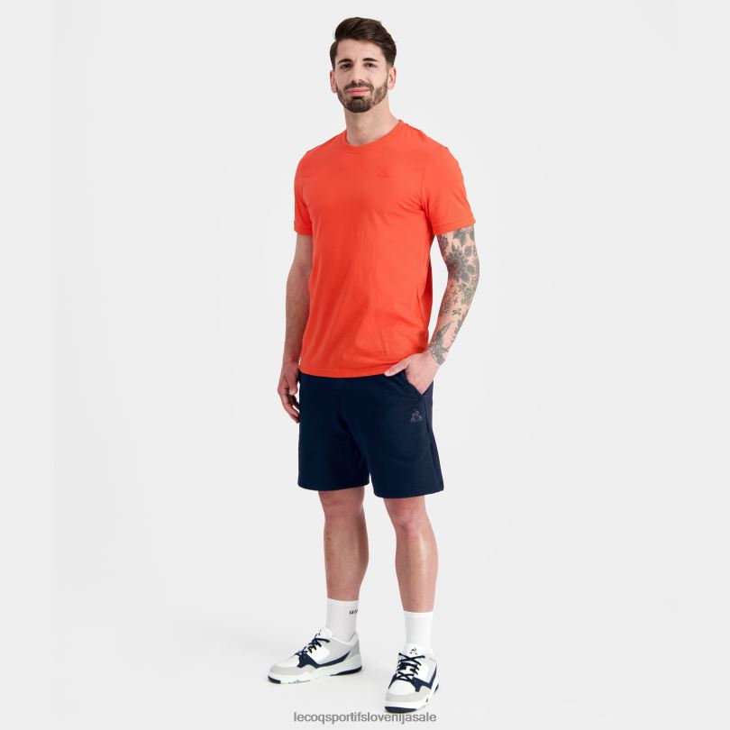moški oblačila Le Coq Sportif modna majica oranžna 60J4R152