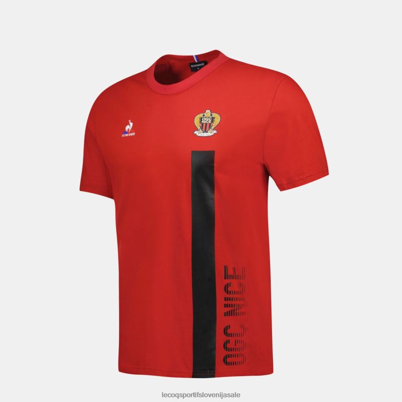 moški oblačila Le Coq Sportif modna majica rdeča 60J4R150