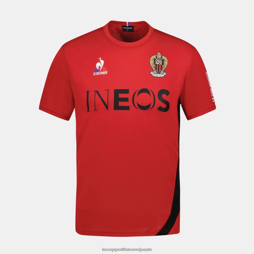 moški oblačila Le Coq Sportif modna majica rdeča 60J4R154