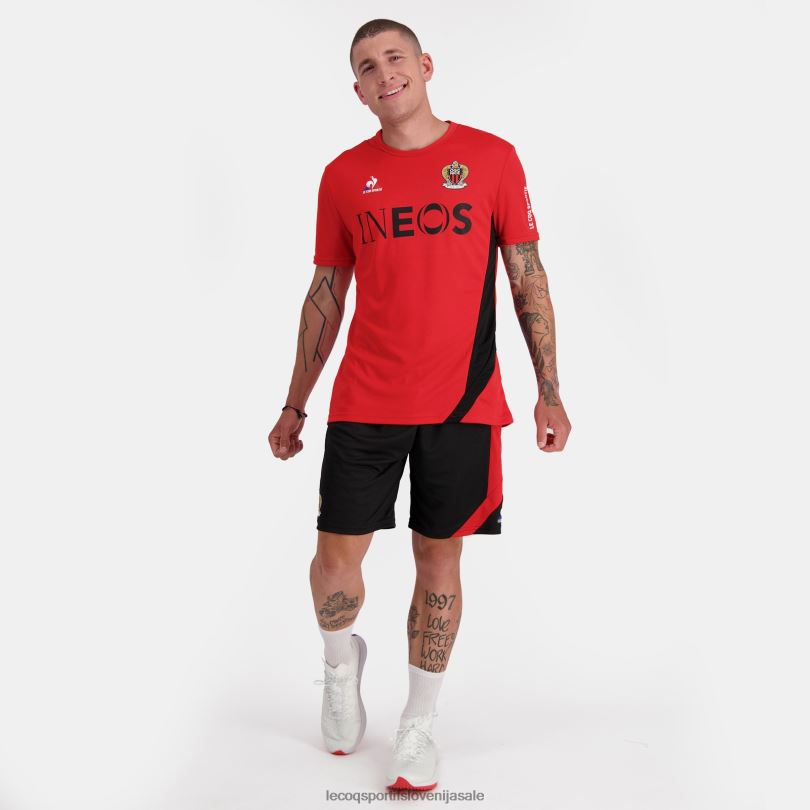 moški oblačila Le Coq Sportif modna majica rdeča 60J4R154