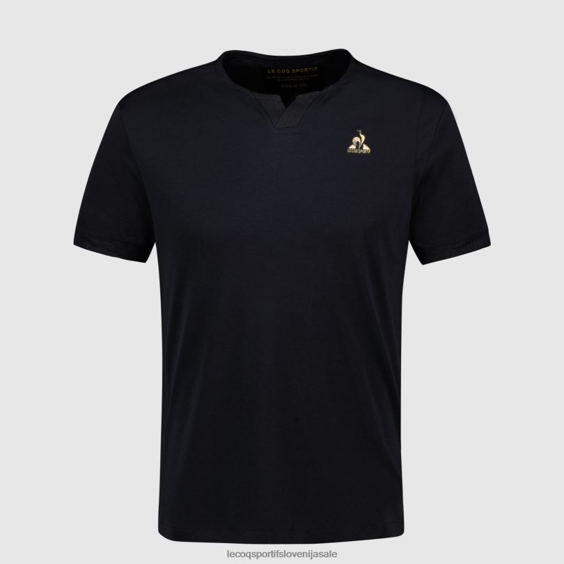moški oblačila Le Coq Sportif modna majica črna 60J4R155