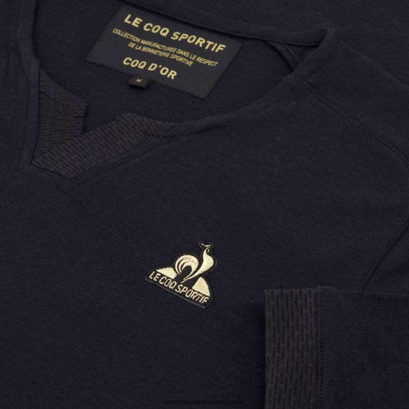 moški oblačila Le Coq Sportif modna majica črna 60J4R155