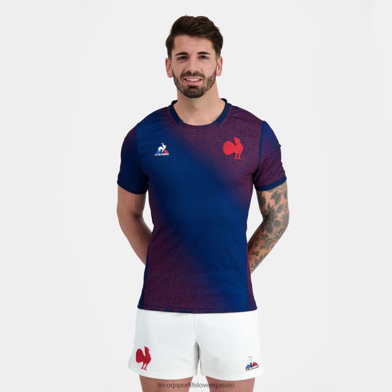 moški oblačila Le Coq Sportif predmatch dres - xv de france blue 60J4R173