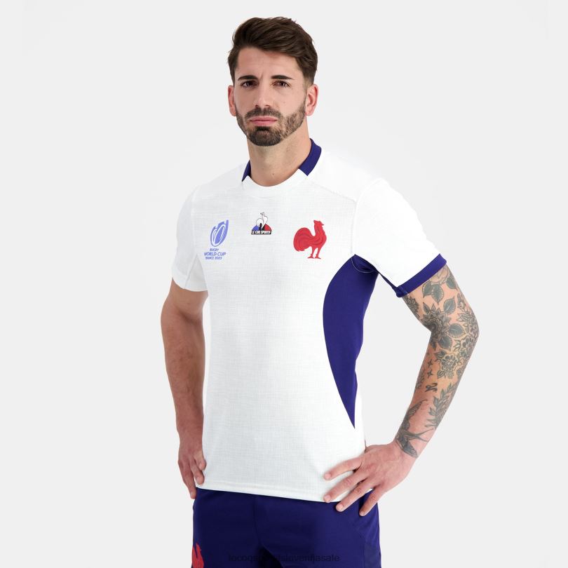 moški oblačila Le Coq Sportif replika dresa xv de france - svetovno prvenstvo v ragbiju 2023 bela 60J4R693