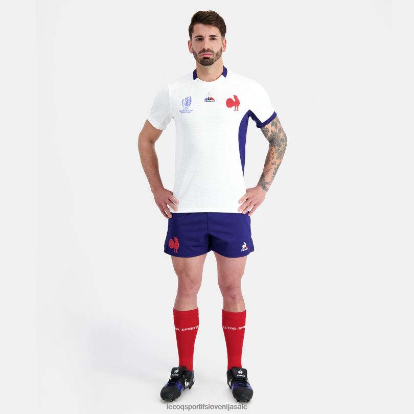 moški oblačila Le Coq Sportif replika dresa xv de france - svetovno prvenstvo v ragbiju 2023 bela 60J4R693