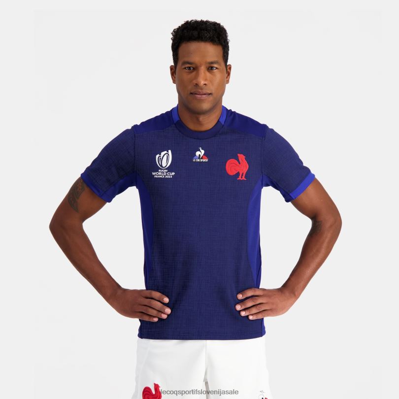 moški oblačila Le Coq Sportif replika dresa xv de france - svetovno prvenstvo v ragbiju 2023 modra 60J4R692