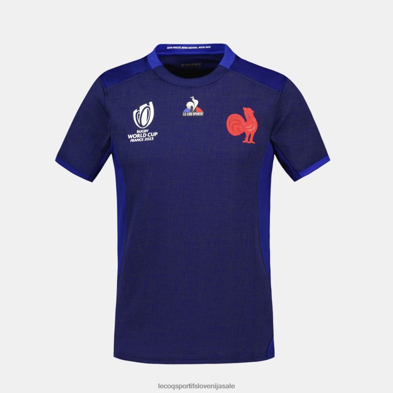 moški oblačila Le Coq Sportif replika dresa xv de france - svetovno prvenstvo v ragbiju 2023 modra 60J4R692