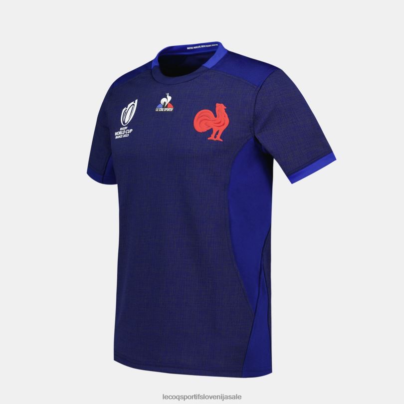 moški oblačila Le Coq Sportif replika dresa xv de france - svetovno prvenstvo v ragbiju 2023 modra 60J4R692