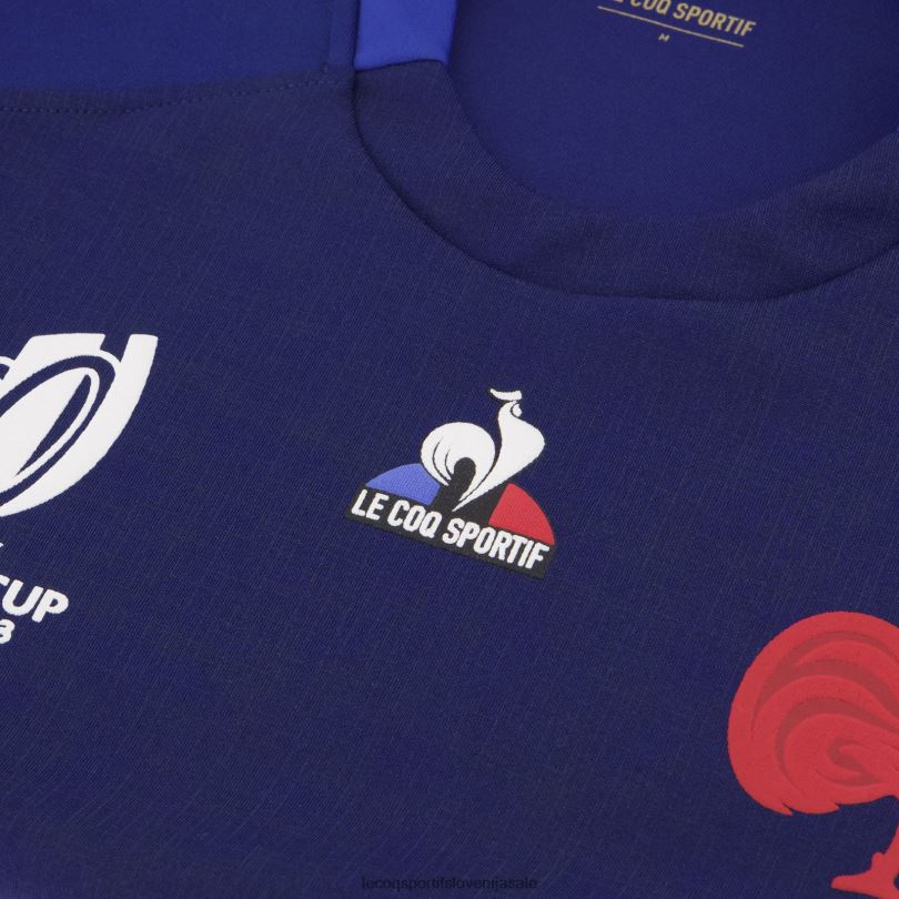 moški oblačila Le Coq Sportif replika dresa xv de france - svetovno prvenstvo v ragbiju 2023 modra 60J4R692