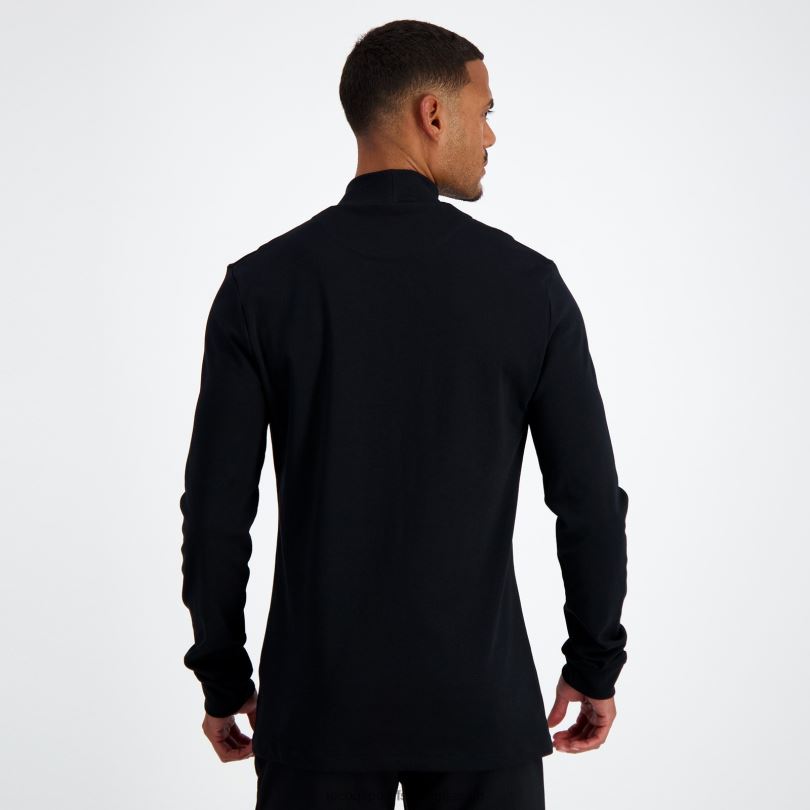 moški oblačila Le Coq Sportif črna majica z dolgimi rokavi 60J4R461