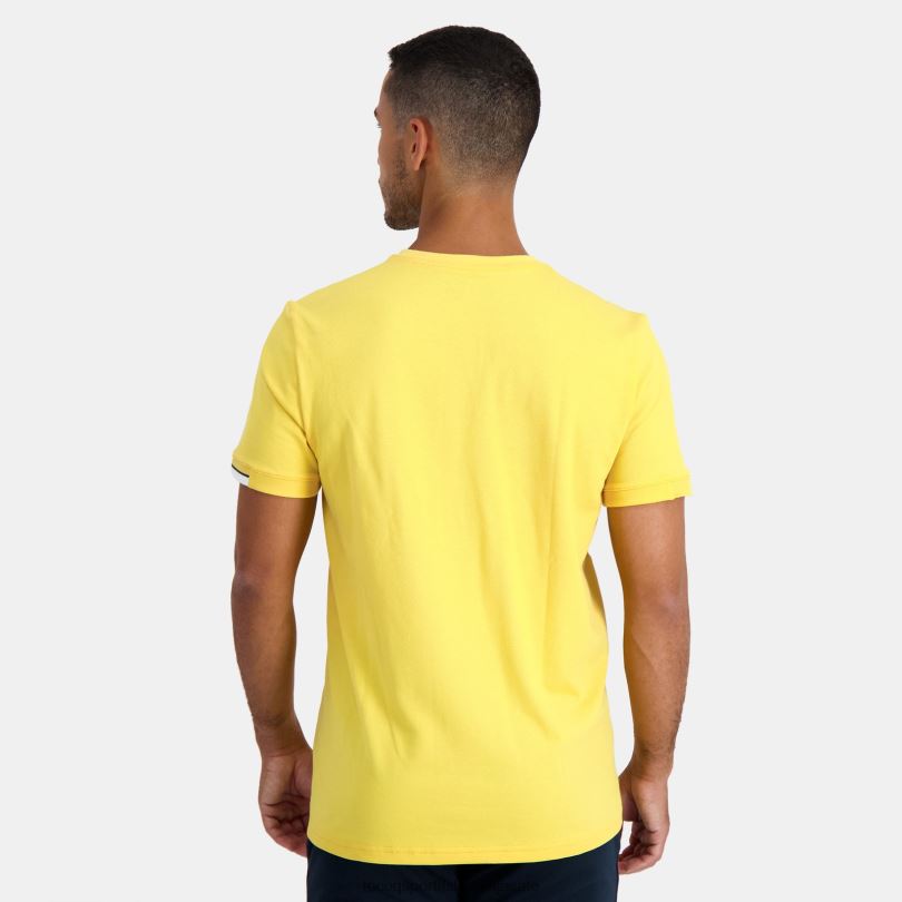 moški oblačila Le Coq Sportif rumena majica 60J4R211