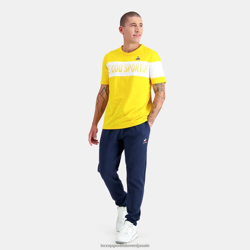 moški oblačila Le Coq Sportif rumena majica 60J4R449