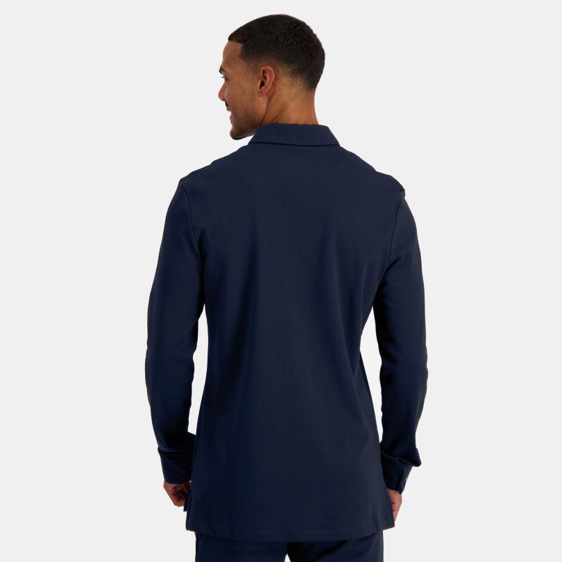 moški oblačila Le Coq Sportif srajca modra 60J4R460