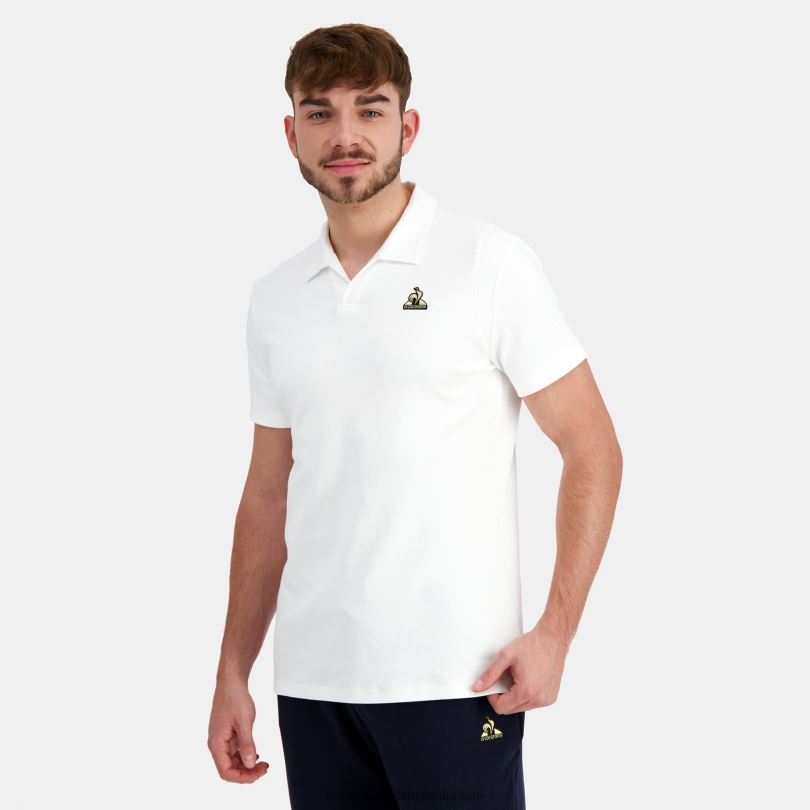 moški oblačila Le Coq Sportif coton polo bela 60J4R128
