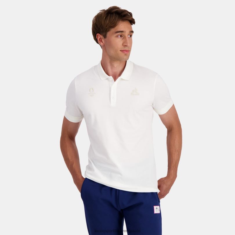 moški oblačila Le Coq Sportif polo bela 60J4R130