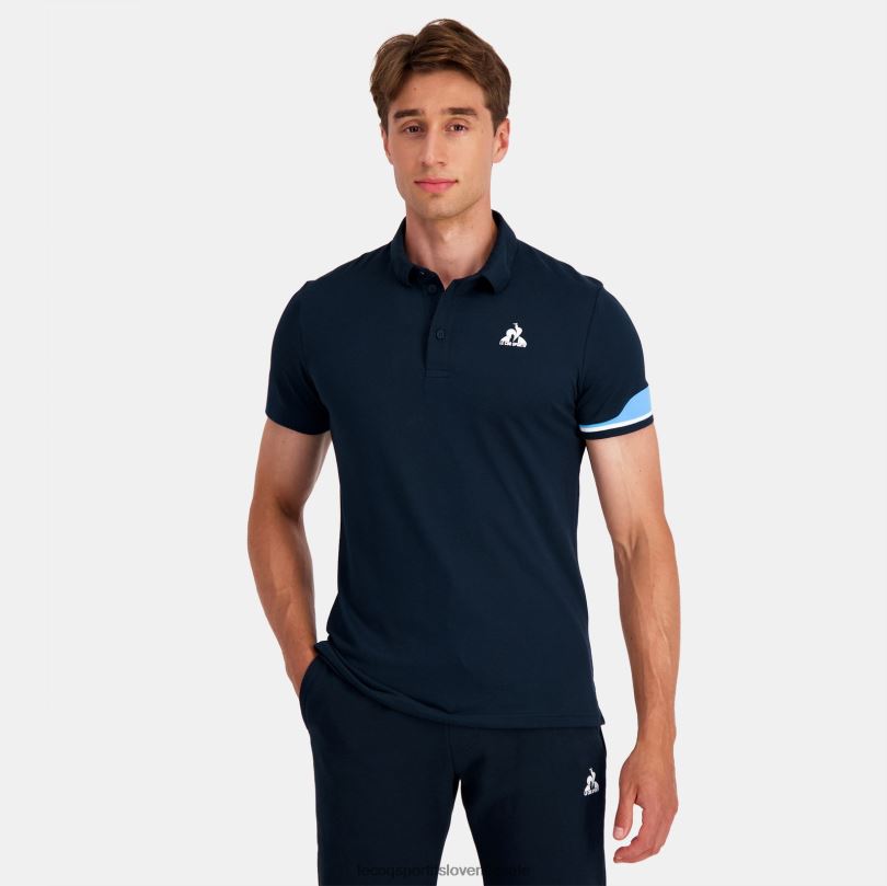 moški oblačila Le Coq Sportif polo modra 60J4R132