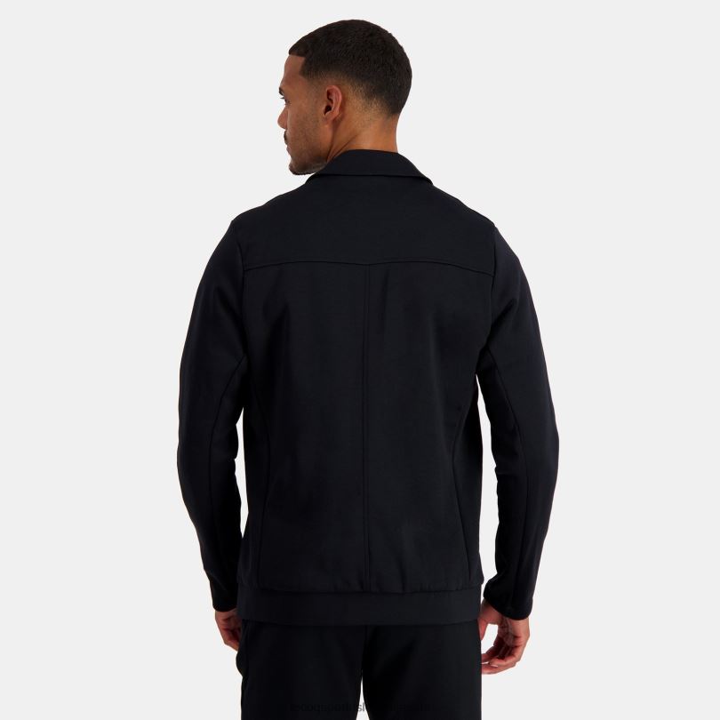 moški oblačila Le Coq Sportif jakna z zadrgo črna 60J4R73