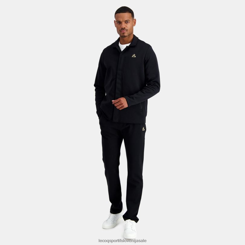 moški oblačila Le Coq Sportif jakna z zadrgo črna 60J4R73