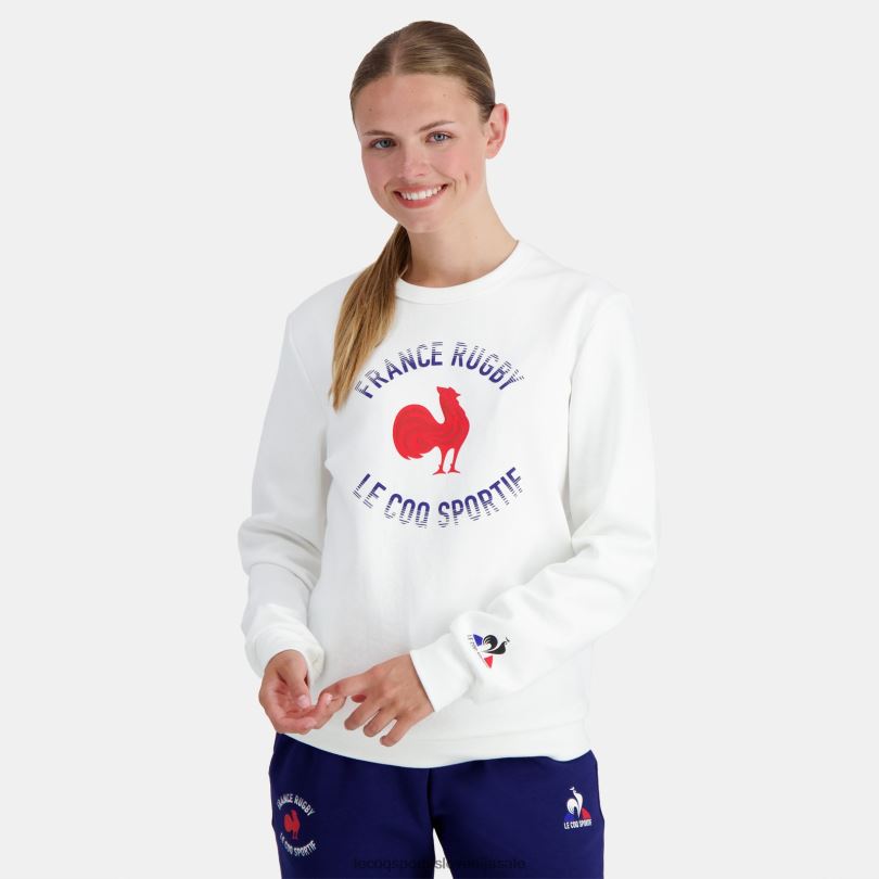 moški oblačila Le Coq Sportif jopica - france rugby bela 60J4R3