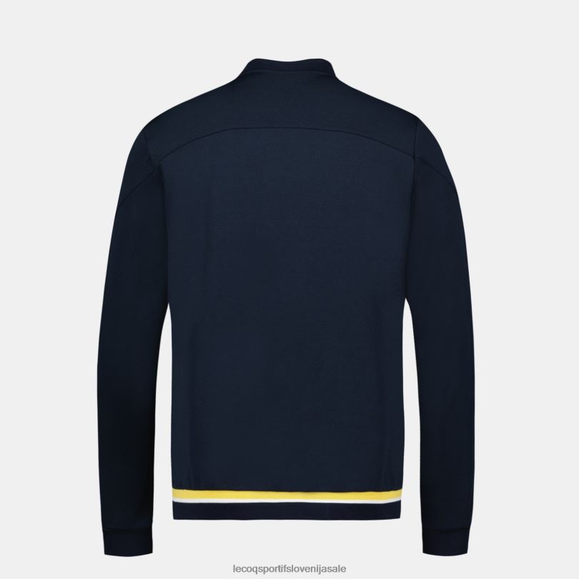 moški oblačila Le Coq Sportif modra jopa z zadrgo 60J4R19