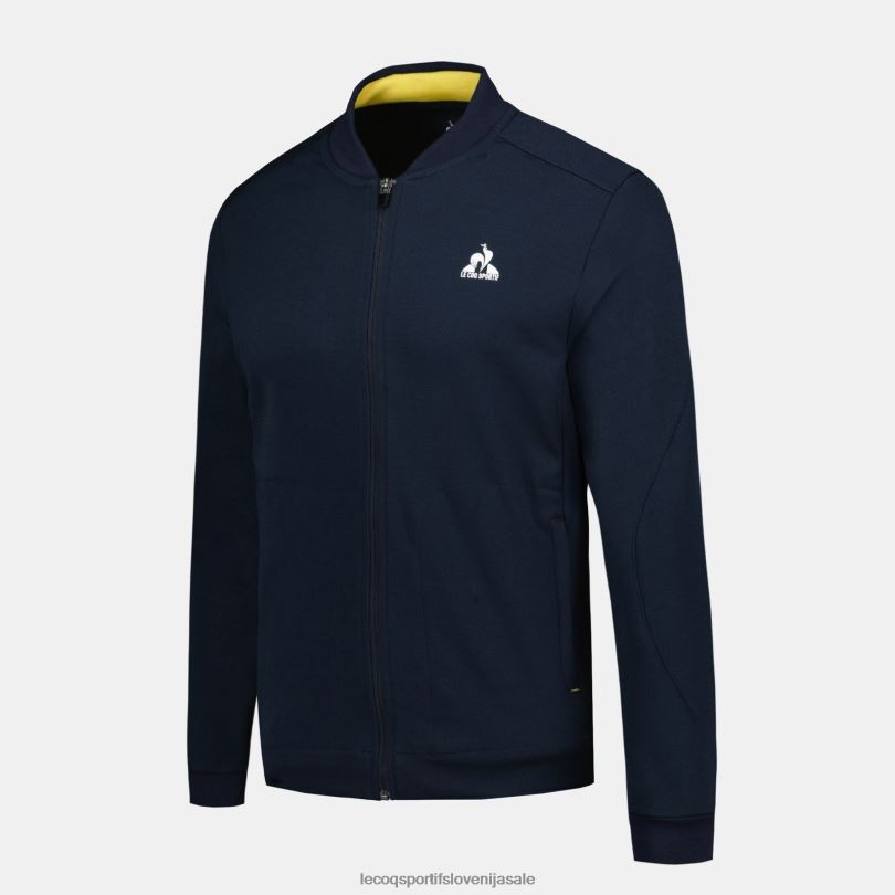 moški oblačila Le Coq Sportif modra jopa z zadrgo 60J4R19