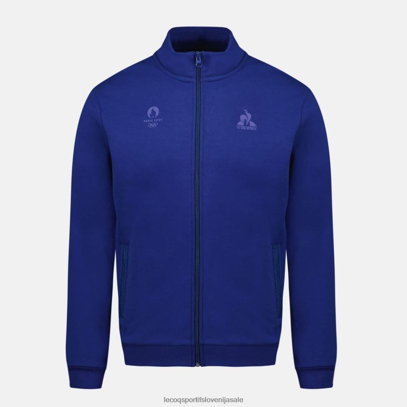 moški oblačila Le Coq Sportif modra jopa z zadrgo 60J4R32