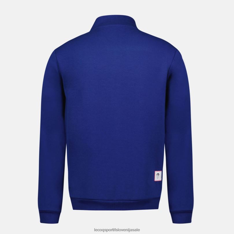 moški oblačila Le Coq Sportif modra jopa z zadrgo 60J4R32
