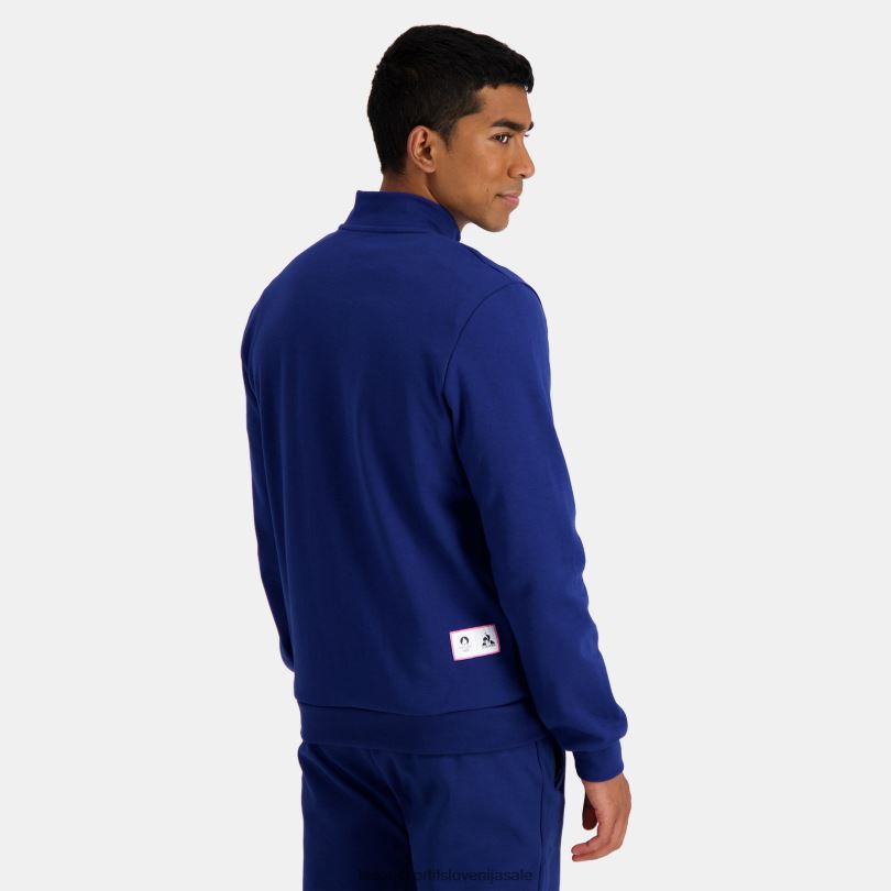 moški oblačila Le Coq Sportif modra jopa z zadrgo 60J4R32