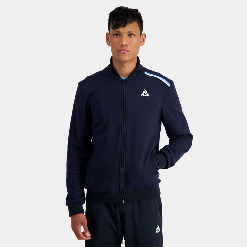 moški oblačila Le Coq Sportif modra jopa z zadrgo 60J4R34