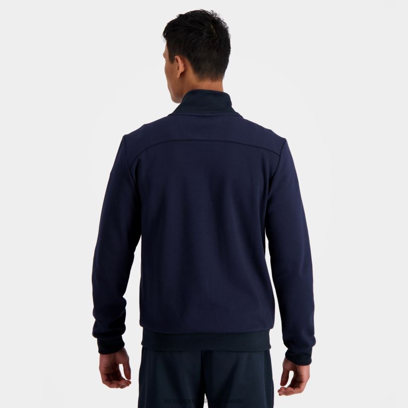 moški oblačila Le Coq Sportif modra jopa z zadrgo 60J4R34