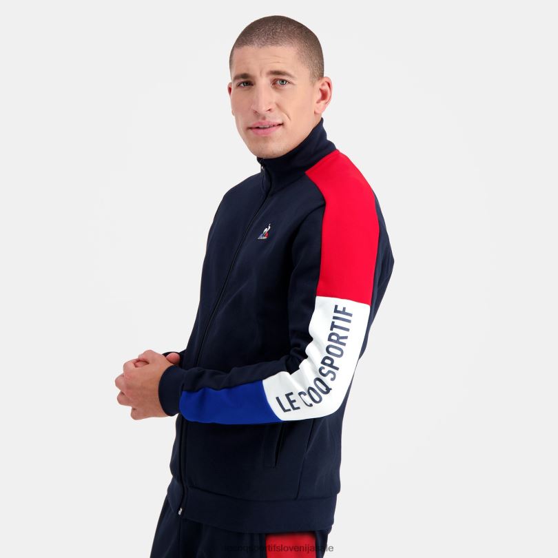 moški oblačila Le Coq Sportif modra jopa z zadrgo 60J4R455