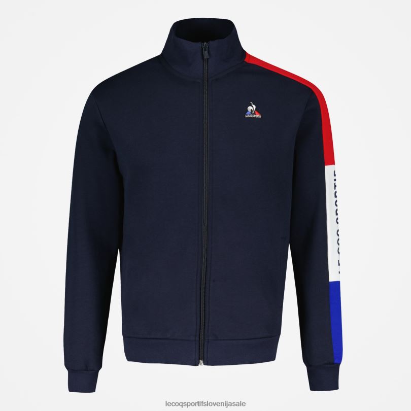 moški oblačila Le Coq Sportif modra jopa z zadrgo 60J4R455